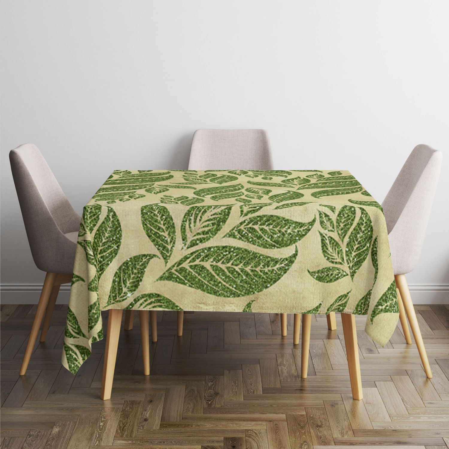 رومیزی طرح مربع برگ کد 11015