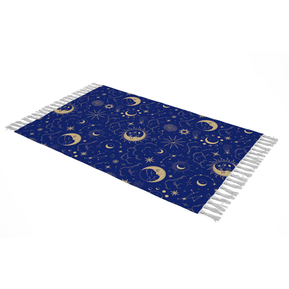شال مبل مدل شب و ستاره هایش کد Q2SH1038 سایز 98x180 سانتی متر