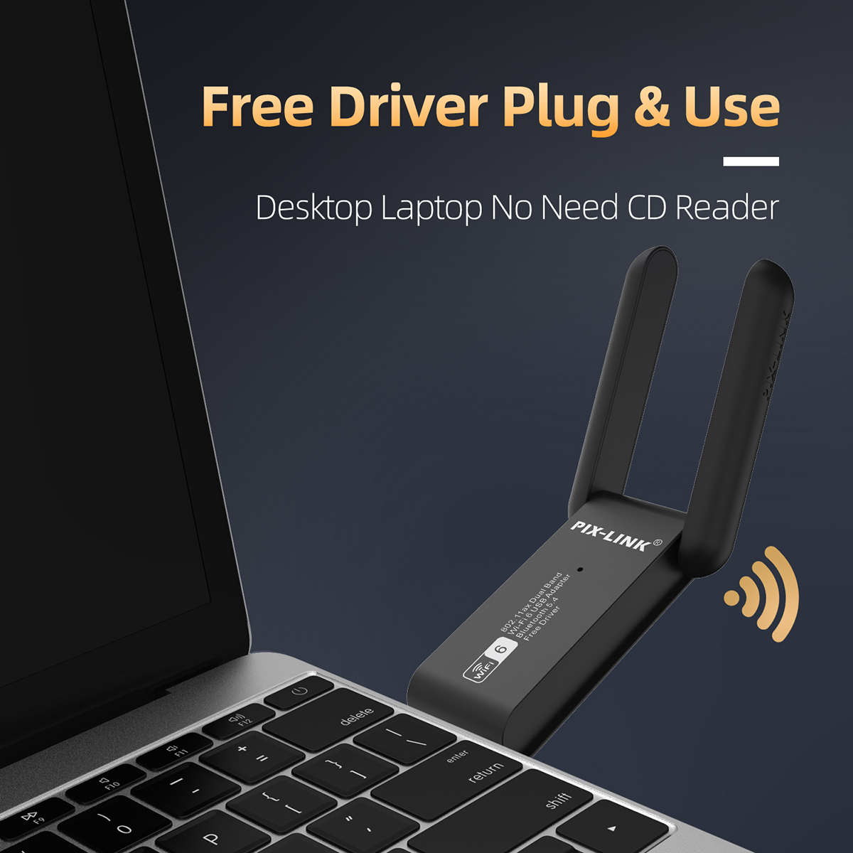 USB کارت شبکه پیکس لینک مدل UAX10 WIFI6