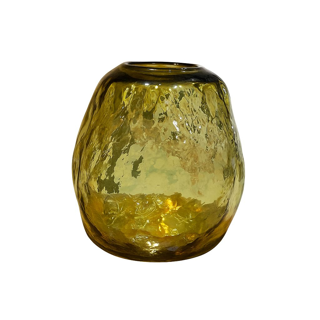 گلدان شیشه ای مدل دفرمه