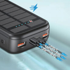 پاوربانک گرین لاین مدل PD20W SOLAR 2 ظرفیت 20000 میلی‌آمپر ساعت