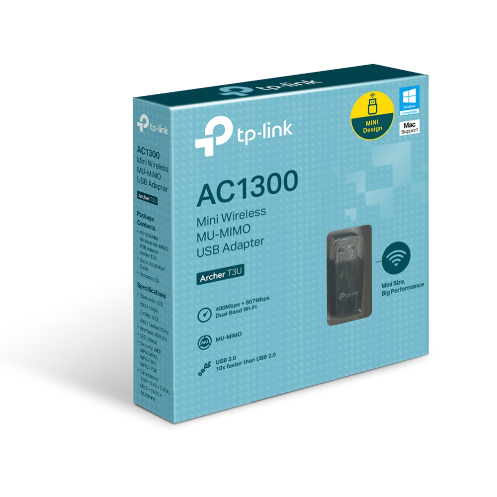 USB کارت شبکه تی پی-لینک مدل Archer T3u AC1300