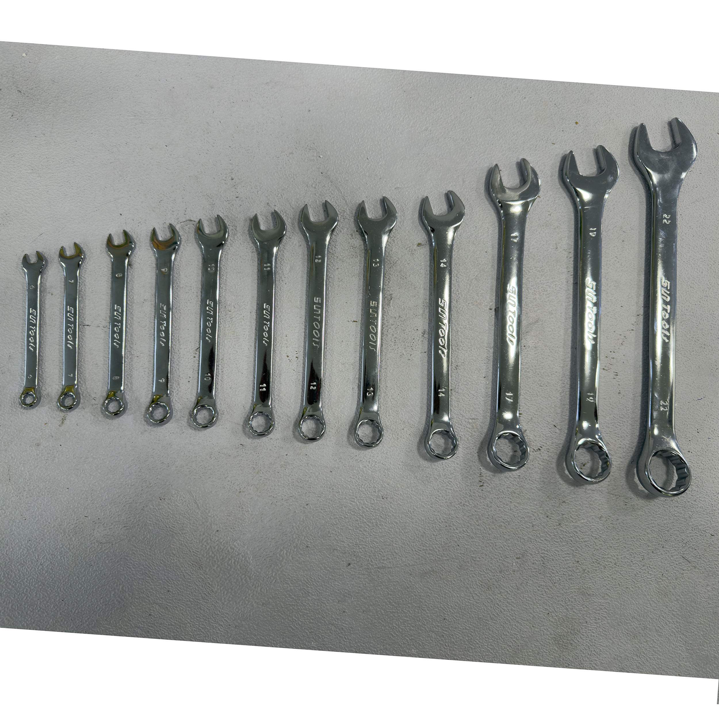 آچار یکسر تخت و یکسر رینگی سان تولز مدل SMT-SUNTOOLS-12PCS-22MM مجموعه 12عددی