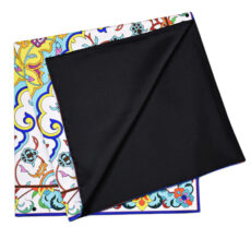 رومیزی مدل مخمل طرح کاشی کد 94