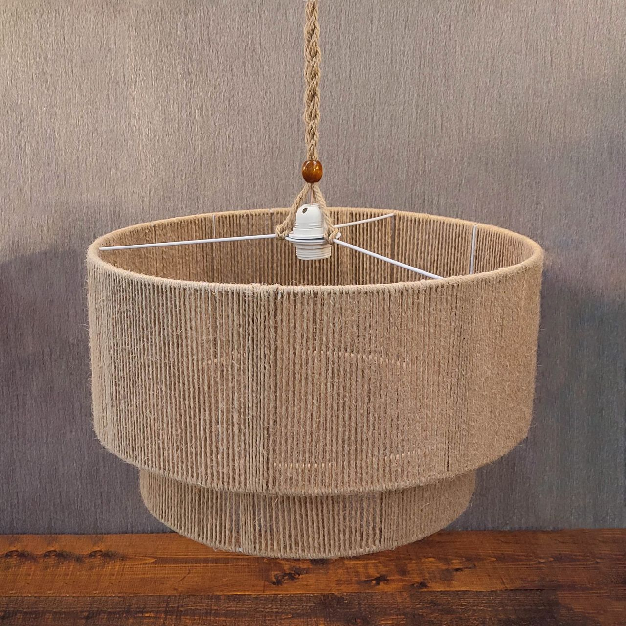 لوستر بافتنی طرح 2 طبقه