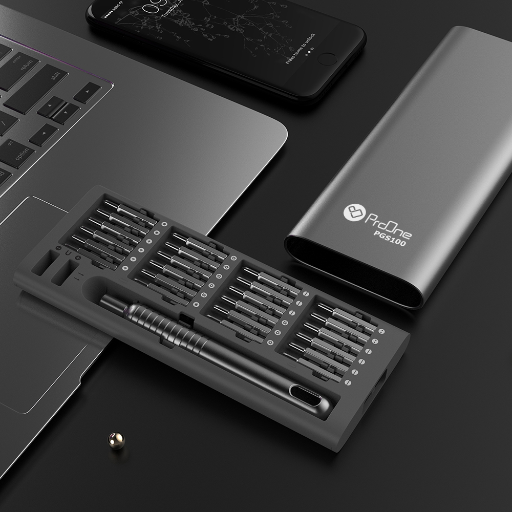 پیچ گوشتی و سری پیچ گوشتی پرووان مدل PGS100 بسته 51 عددی