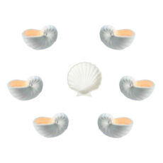 ظروف هفت سین طرح صدف حلزونی مجموعه 7 عددی