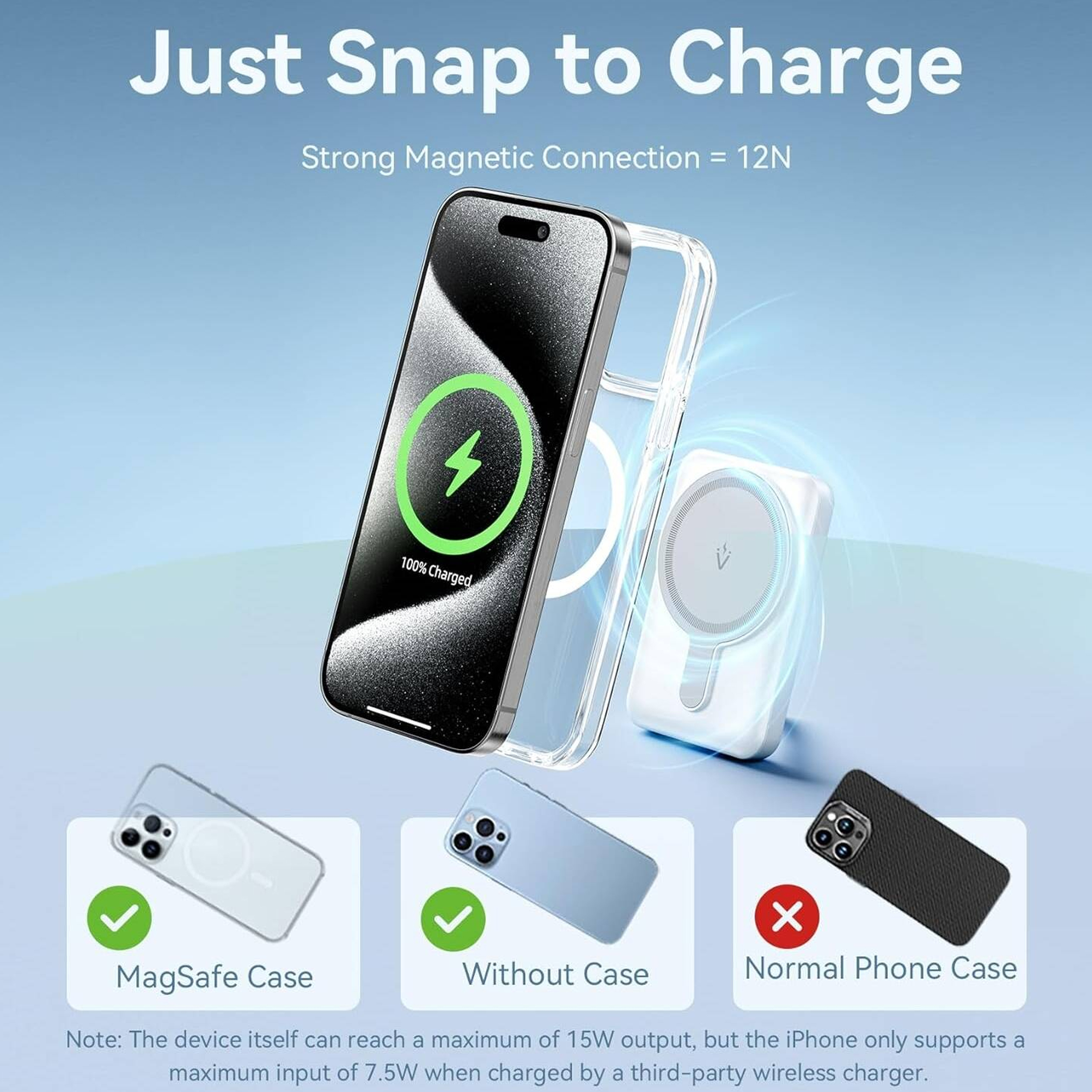 پاوربانک مگ سیف 20 وات ونشن مدل FHSB0 ظرفیت 5000 میلی آمپر ساعت