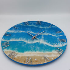 ساعت دیواری رزینی طرح دریا مدل 252