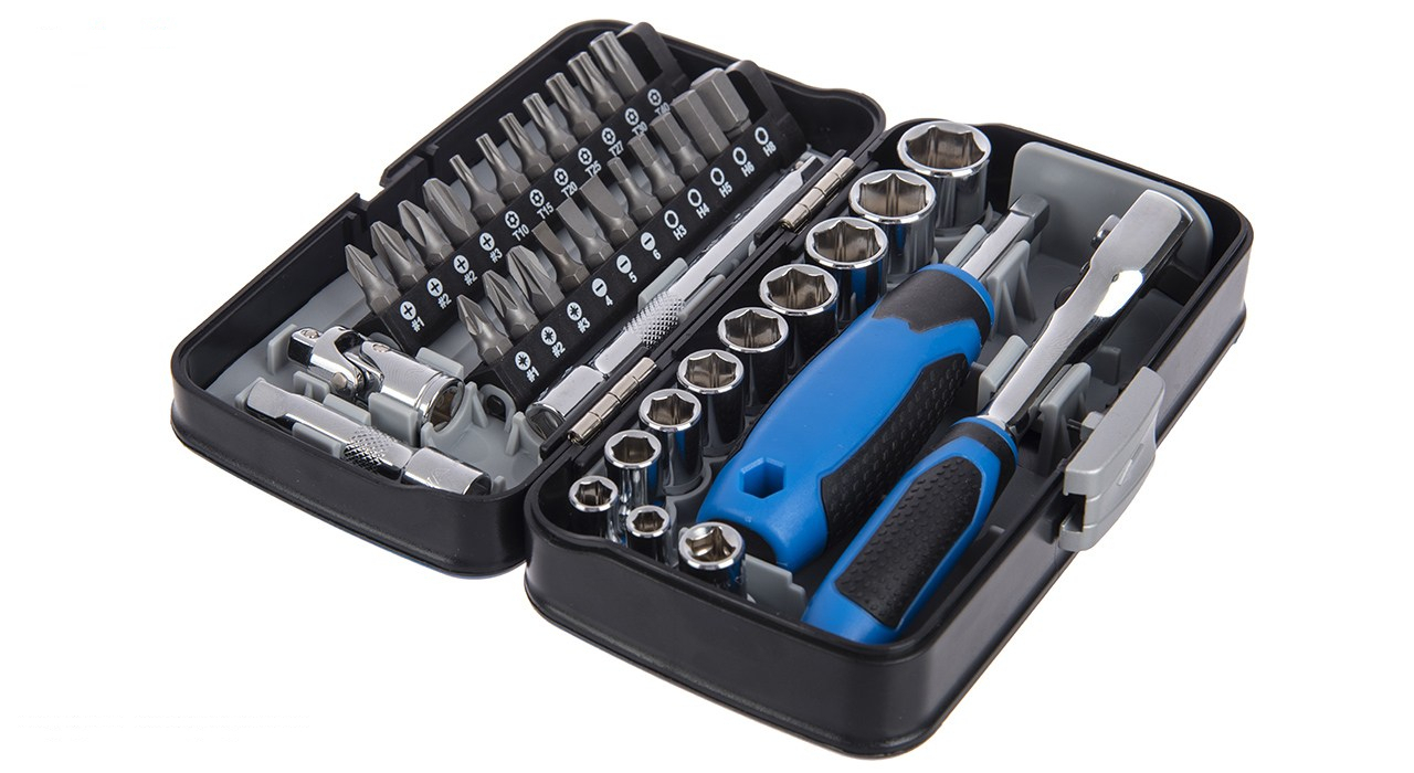 مجموعه 38 عددی سری بکس و پیچ گوشتی نووا مدل NTS7303