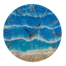 ساعت دیواری رزینی طرح دریا مدل 252