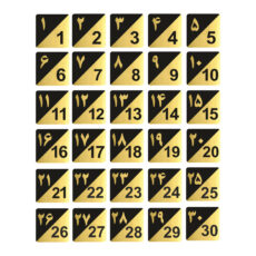 تابلو راهنما طرح پلاک اعداد مدل GNG1530 مجموعه 30 عددی