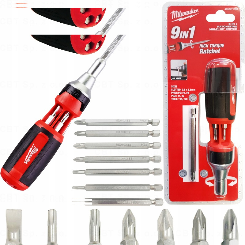 پیچ گوشتی میلواکی مدل 4932471598 بسته 8 عددی