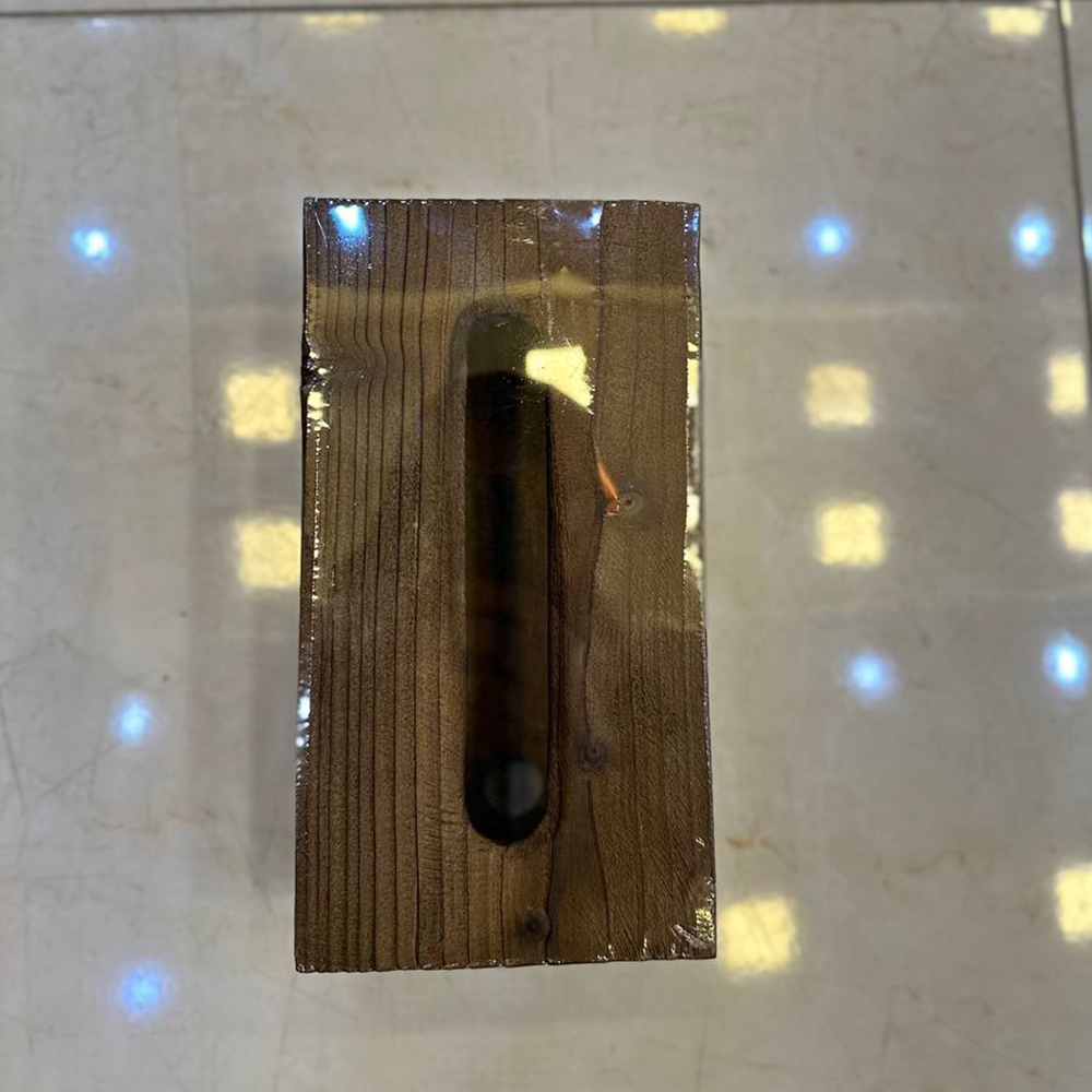 سطل و جا دستمال چوب روس مدل w45