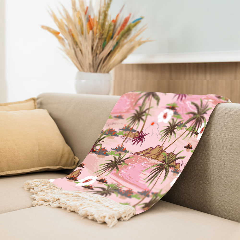 شال مبل مدل دریاچه کد F2SH1002 سایز 100x180 سانتی متر