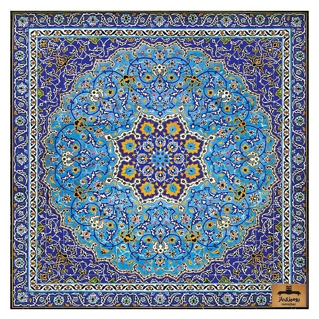 رومیزی رومیزی باز طرح مربع مدل سنتی مدرن کد 11079