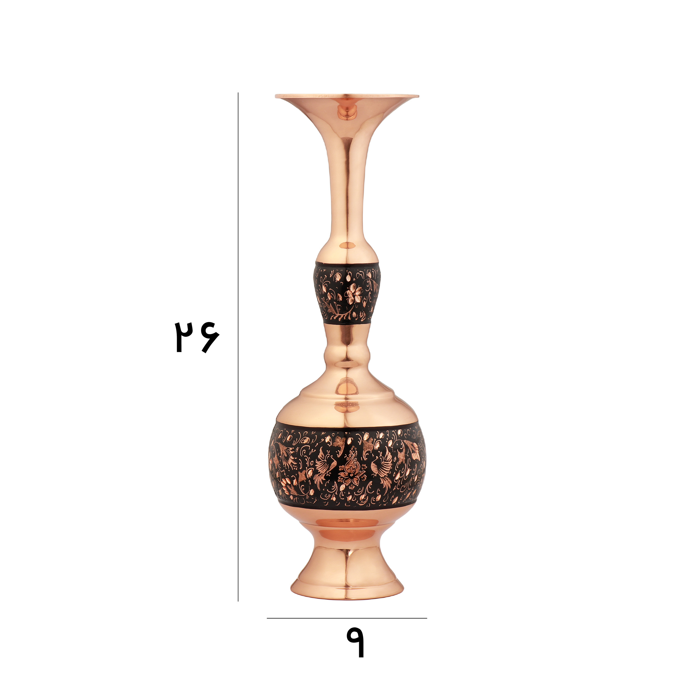 گلدان الماس تراش مدل گیلاسی کد 25
