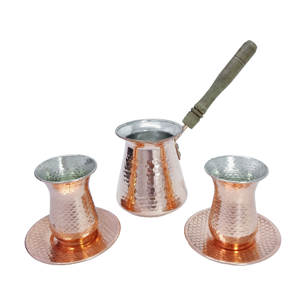 ست هدیه مدل قهوه خوری مسی کد HS66