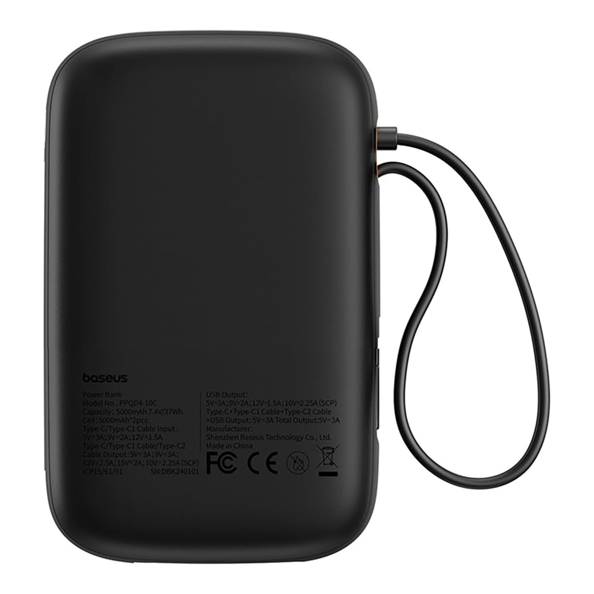 پاوربانک 30 وات بیسوس مدل QPow2 ظرفیت 20000 میلی آمپر ساعت