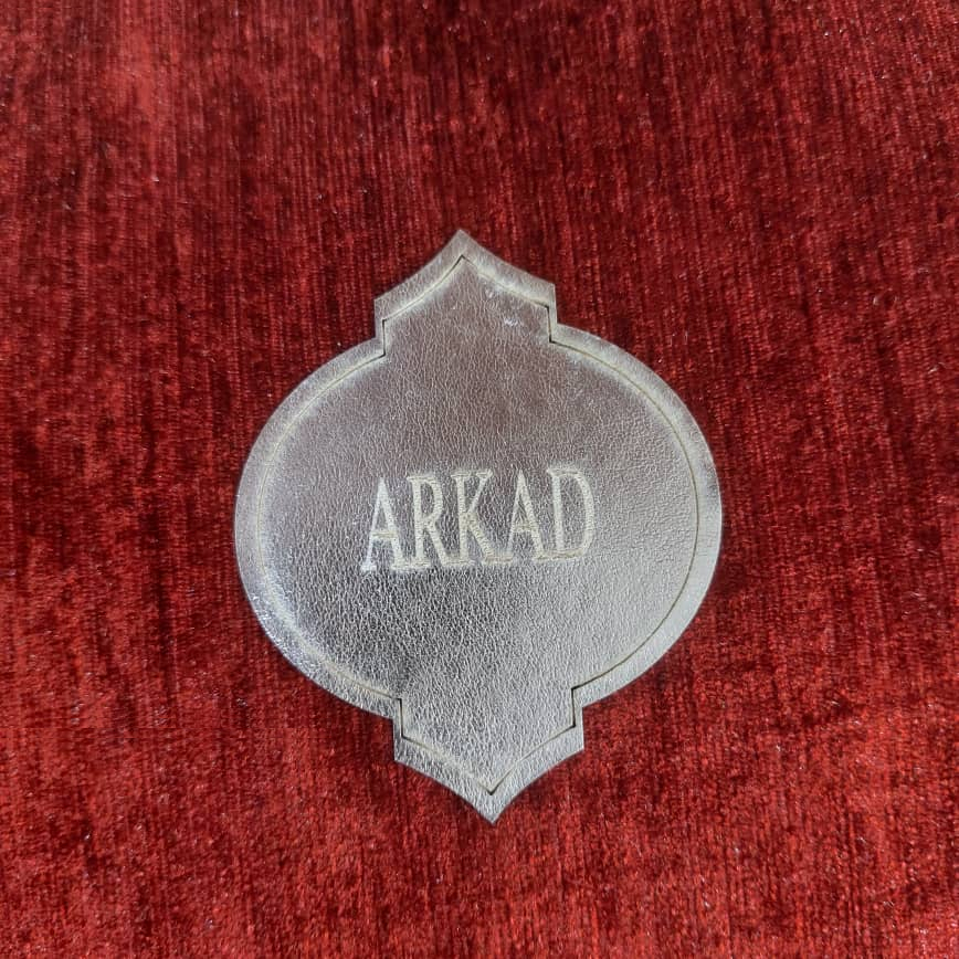 ست سه تکه رومیزی آرکاد مدل چرم و مخمل طرح موج کد T8540