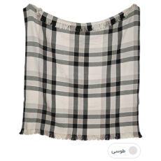 شال مبل برق لامع طرح ماهور سایز 140*130 سانتی متر