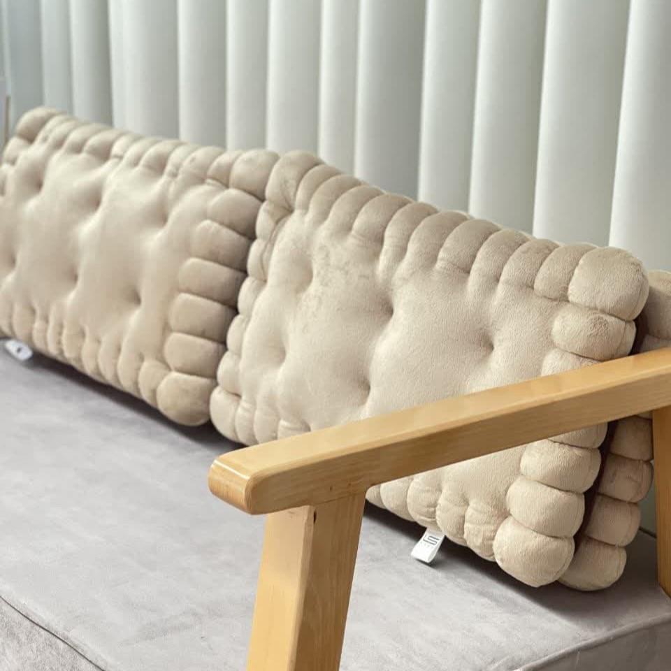 کوسن مترینو مدل بیسکوییت کرم دار