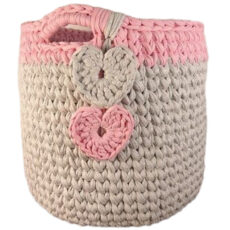 سبد قلاب بافی تریکو کد 80 مدل دسته دار