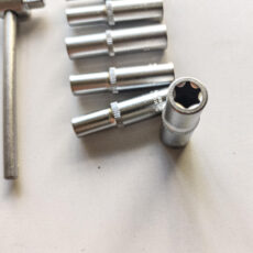 سری آچار بکس ستاره ای و دسته بکس کشویی مدل f-501 مجموعه 7 عددی