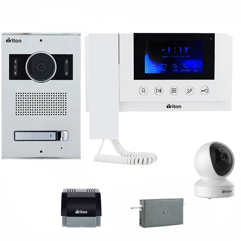 مجموعه دربازکن تصویری برایتون مدل 4330-2001-IOT یک واحدی به همراه دوربین بیسیم IOT