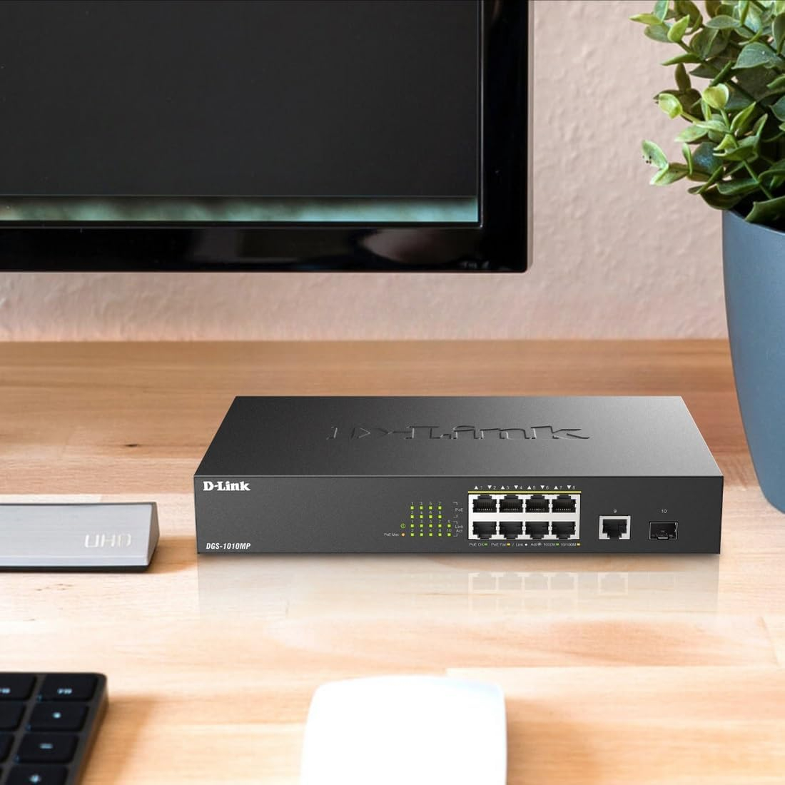 سوئیچ 10 پورت گیگابیت PoE دی-لینک مدل DGS-1010MP