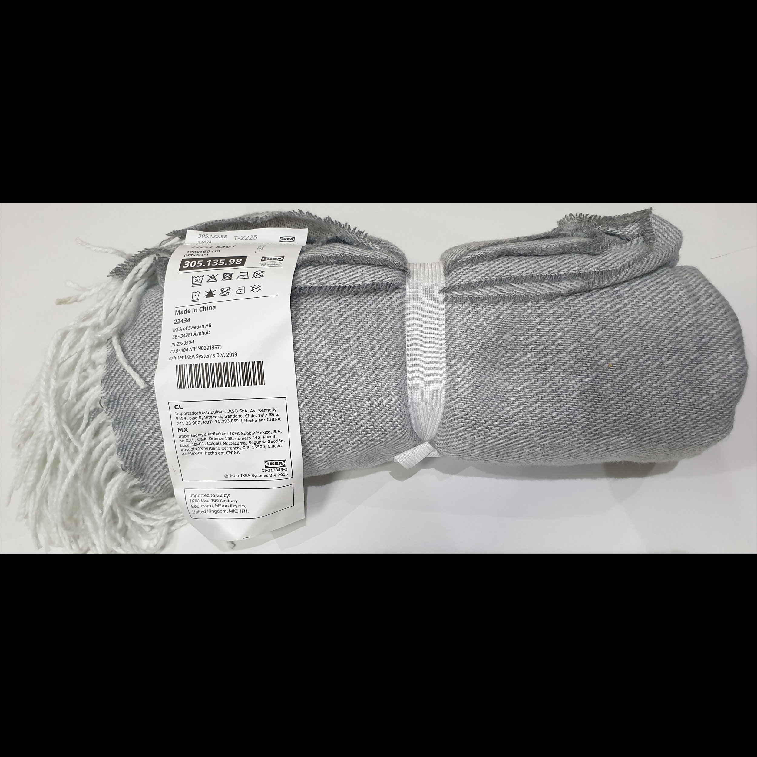 شال مبل ایکیا مدل HOLMVI 305.135.98 سایز 120X160 سانتیمتر