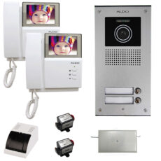 مجموعه دربازکن تصویری آلدو مدل 412-U2 به همراه محافظ ولتاژ  مانیتور