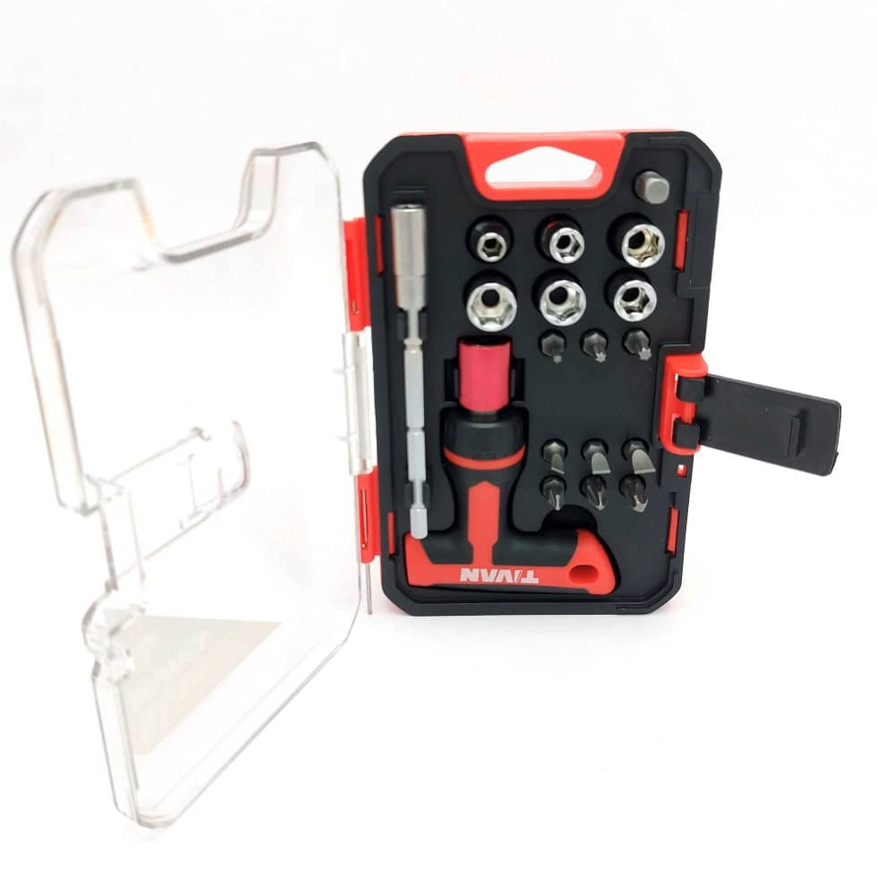 پیچ گوشتی تیوان مدل SDS18 بسته 18 عددی