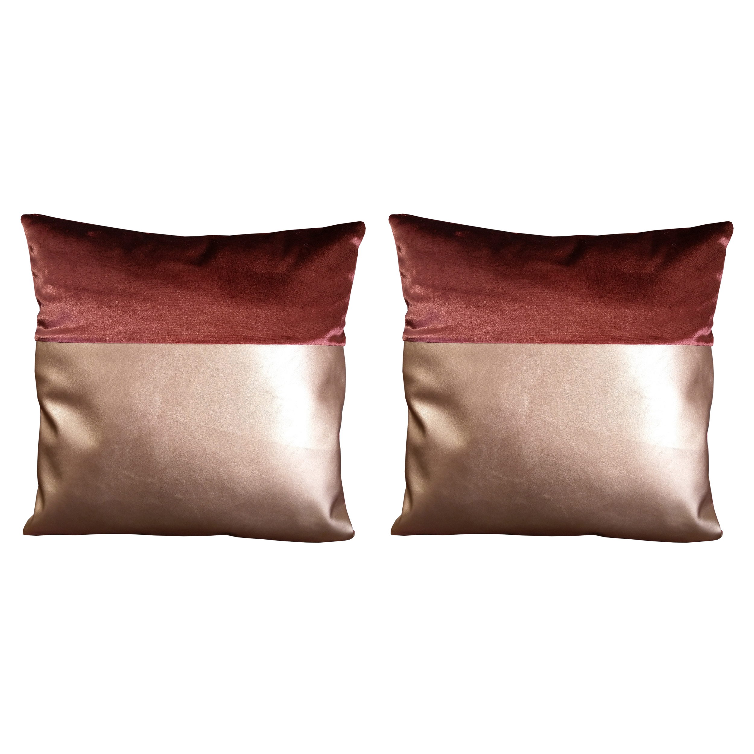 کاور کوسن مدل چرمی کد C-LEATHERY-ARF40 بسته 2 عددی