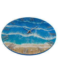 ساعت دیواری رزینی طرح دریا مدل 252