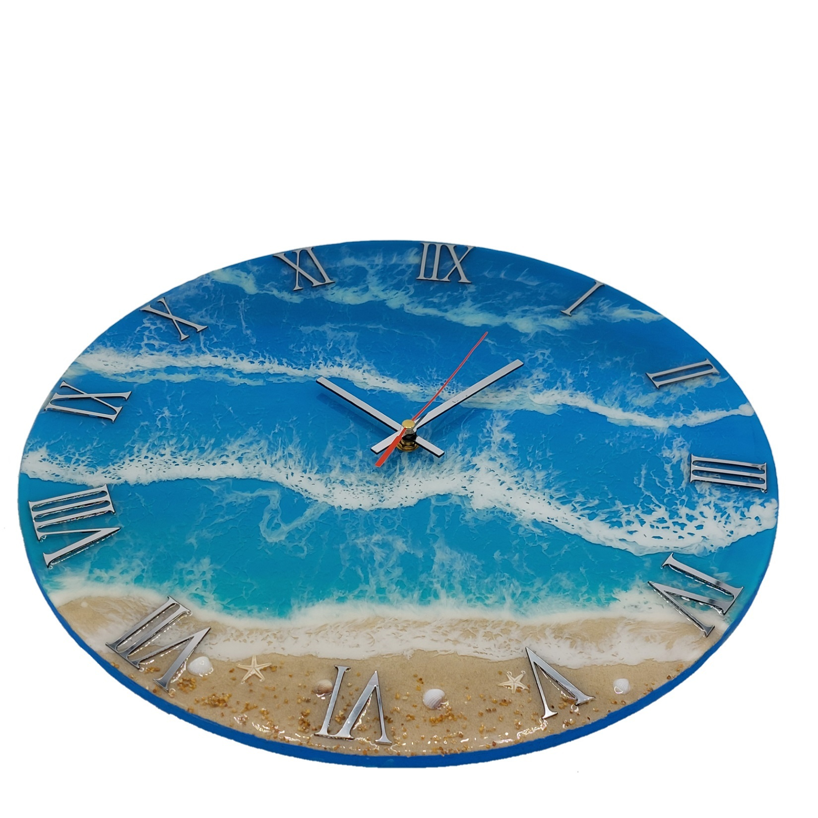 ساعت دیواری رزینی طرح دریا مدل 252