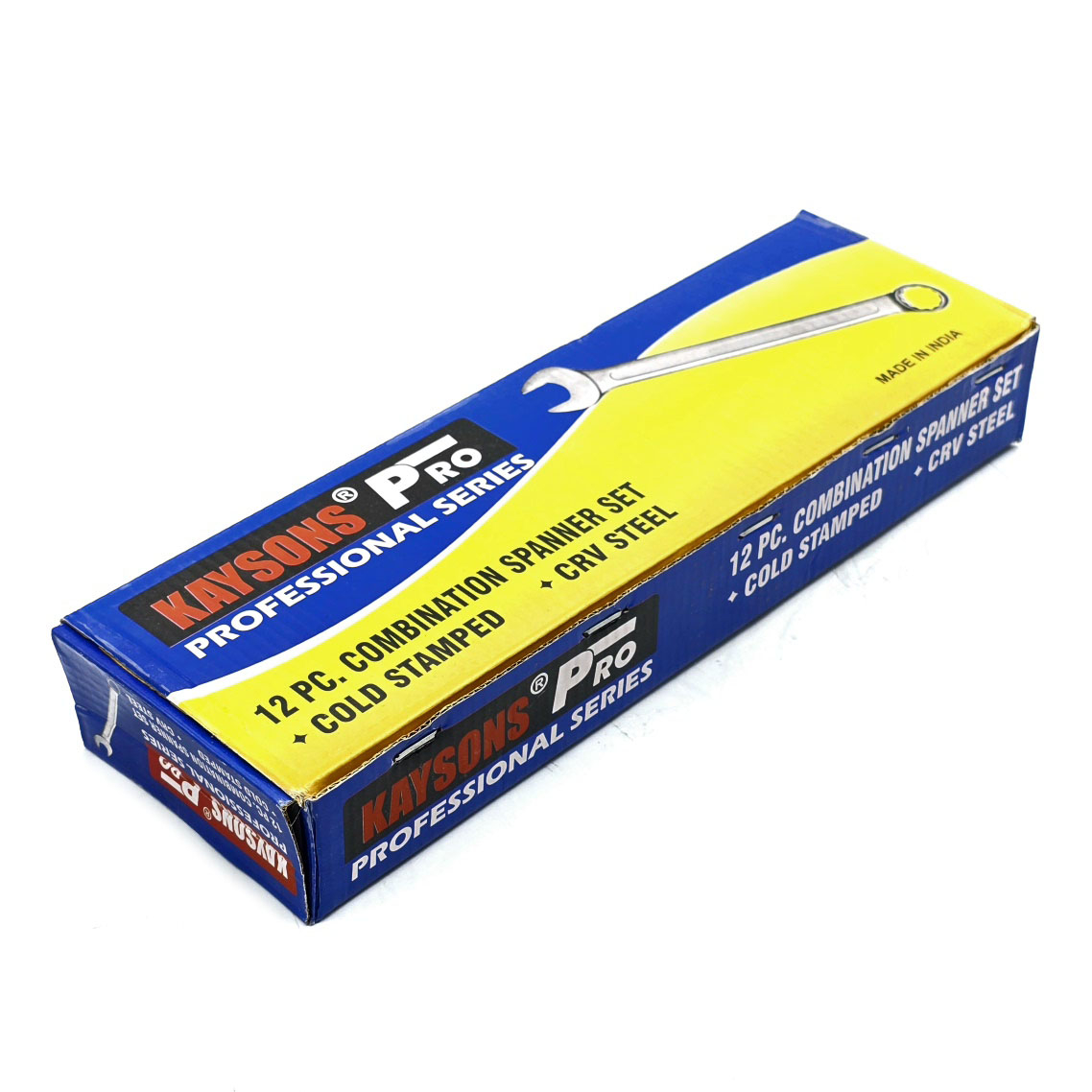 آچار یکسر تخت و یکسر رینگی کیسون مدل 6MM-22MM-12PCS مجموعه 12 عددی