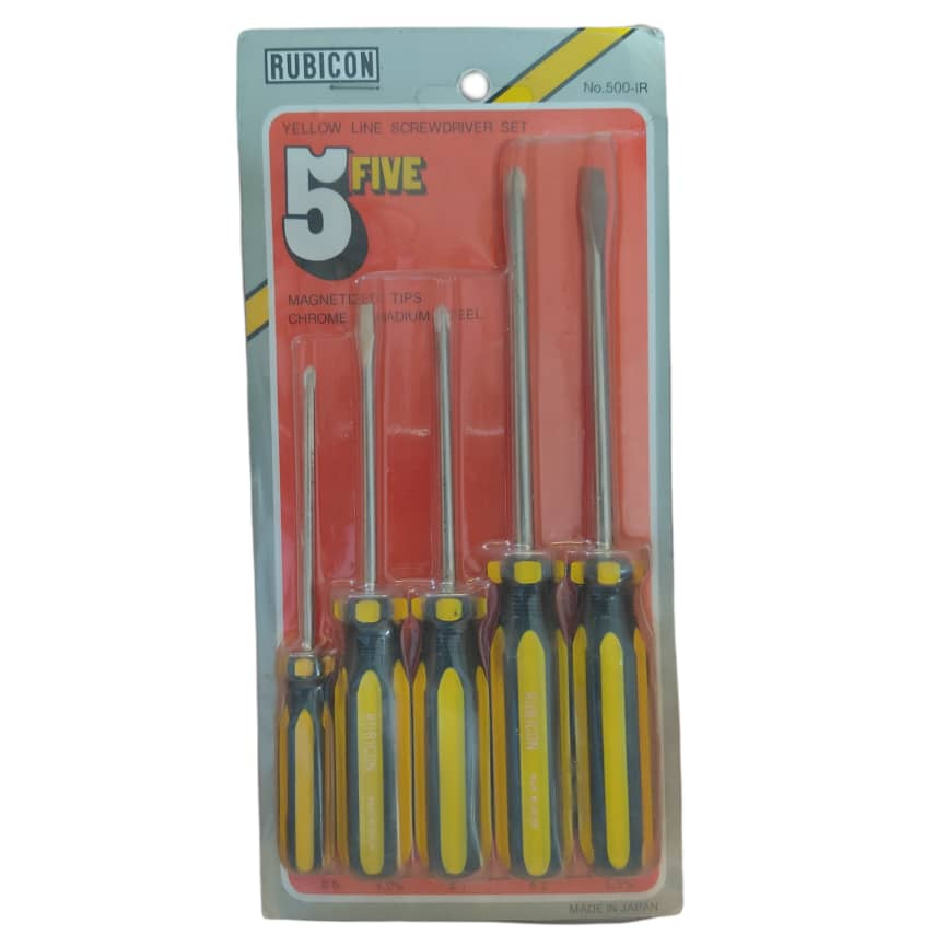 پیچ گوشتی روبیکون مدل NO.500-IR مجموعه 5 عددی