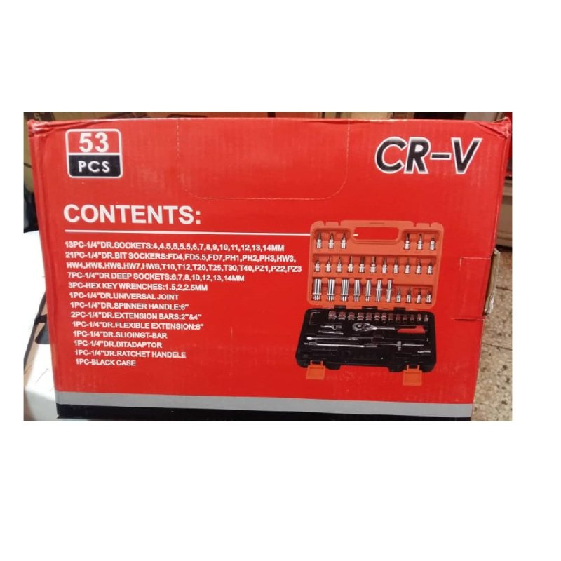 مجموعه 53 عددی آچار و سری بکس مدل CR-V