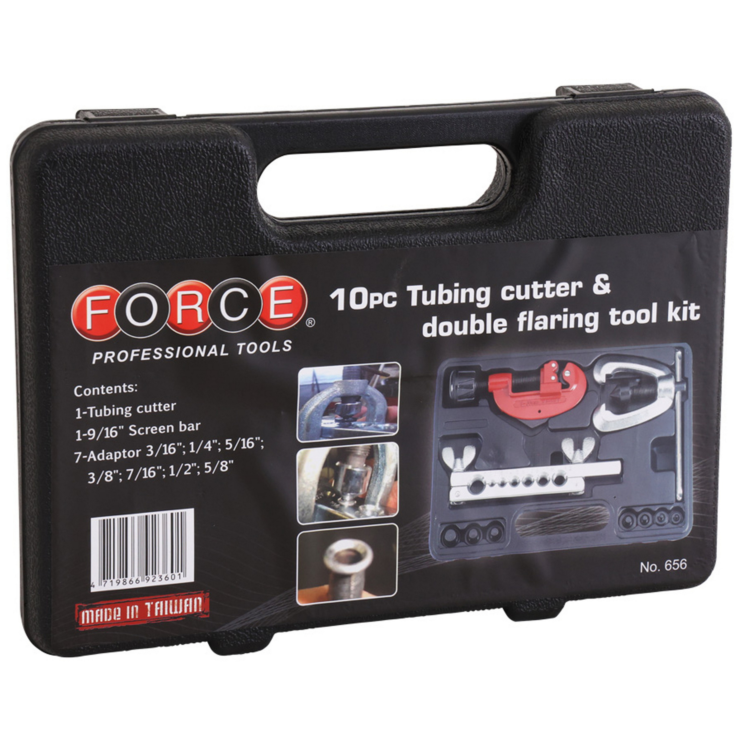 انبر لوله پرچ کن فورس مدل F656 مجموعه 10 عددی