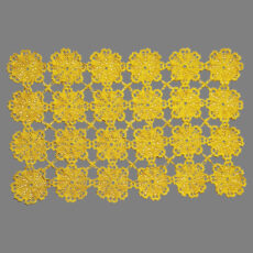 رومیزی قلاب بافی مدل باغ گل