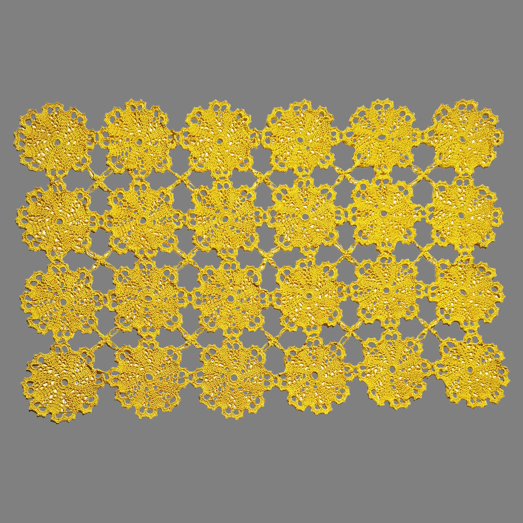 رومیزی قلاب بافی مدل باغ گل