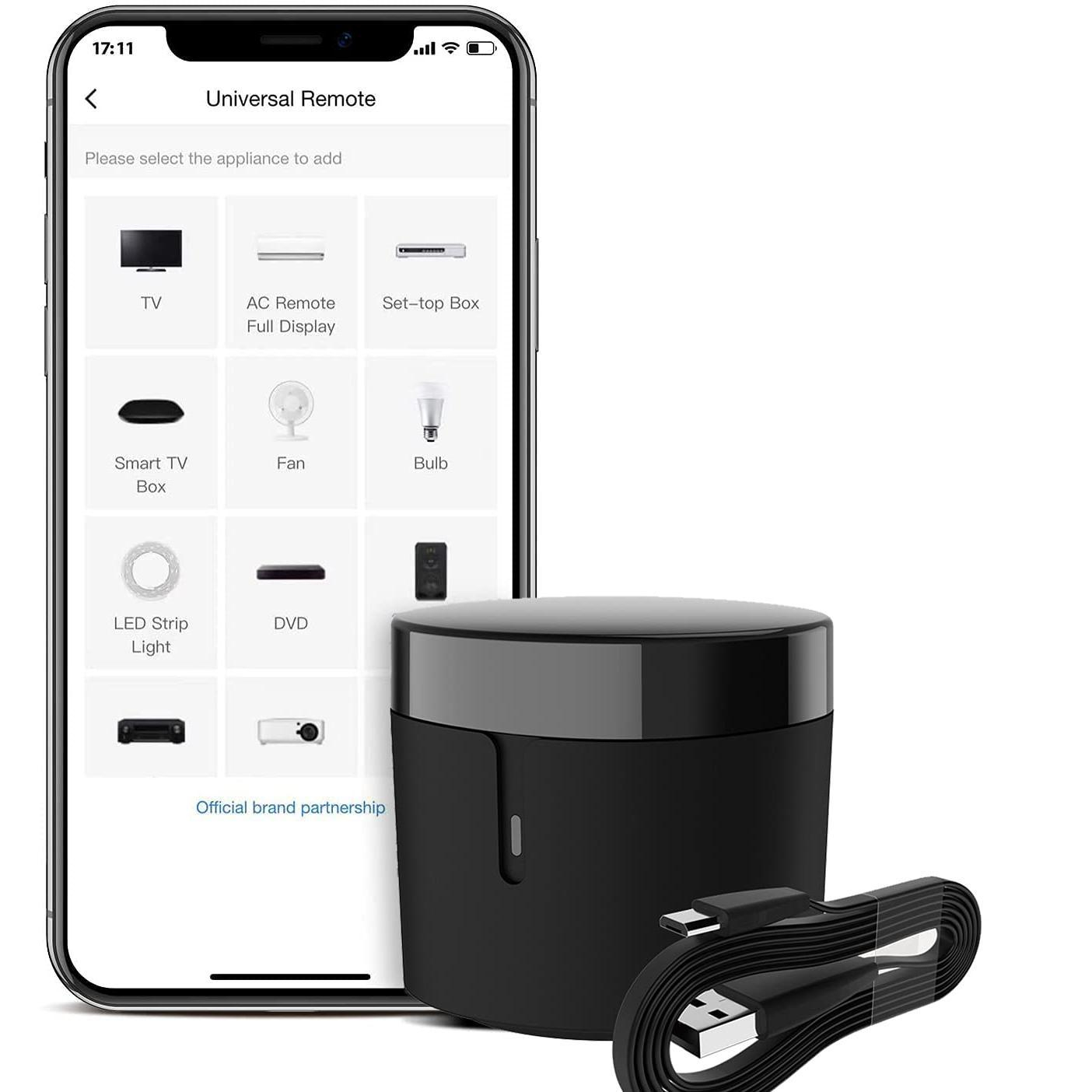 ریموت کنترل هوشمند برادلینک مدل RM4 mini به همراه سنسور دما و رطوبت