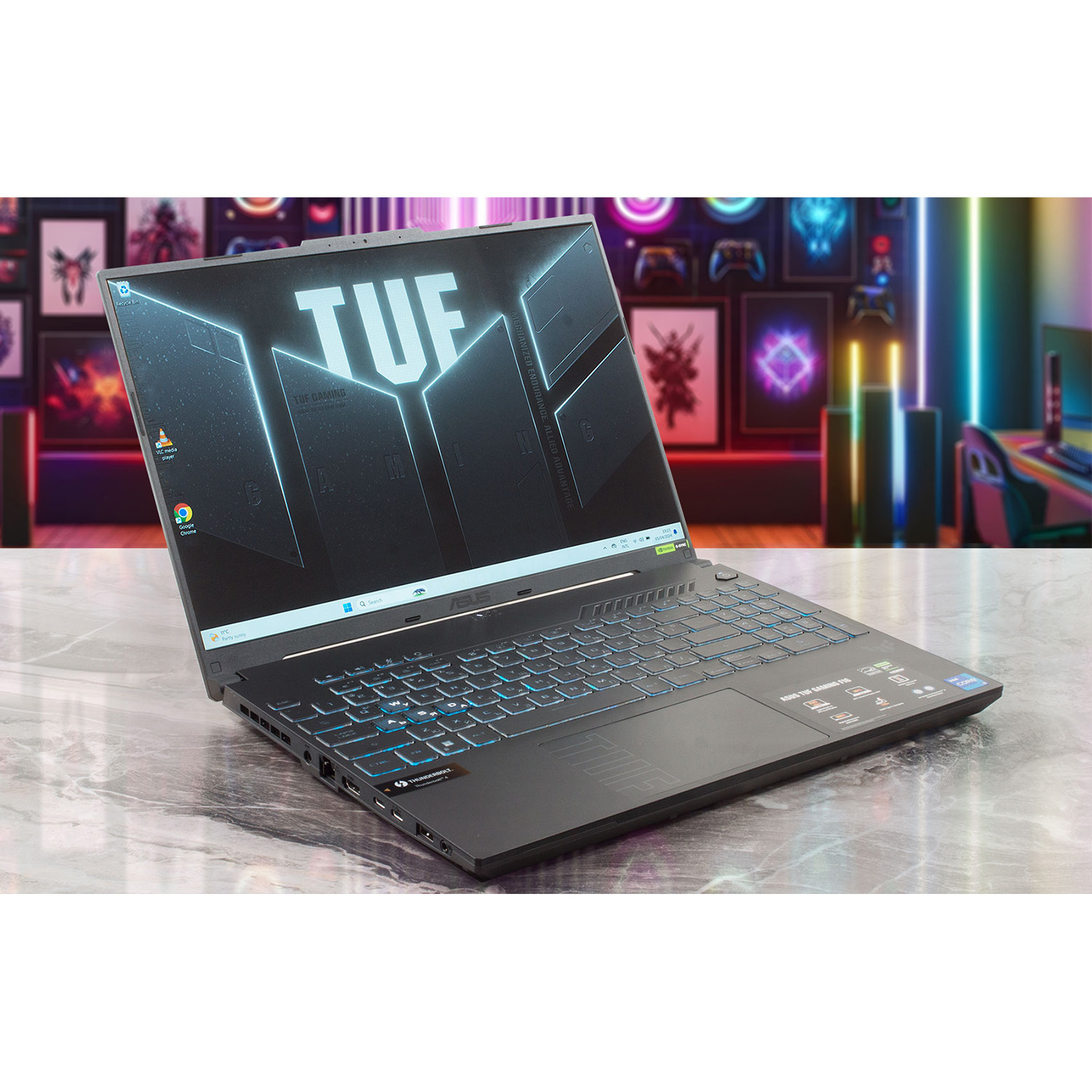 لپ تاپ 16 اینچی ایسوس مدل TUF Gaming F16 FX607VJ-RL080-Core 5 210H-16GB DDR4 3200MHz-512GB SSD-RTX3050 6GB-WUXGA 144Hz