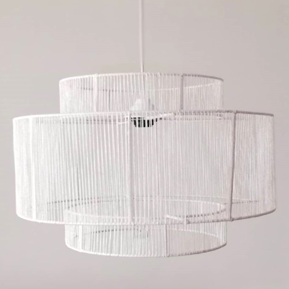 چراغ آویز تزئینی مدل دست بافت 3 طبقه کد 22