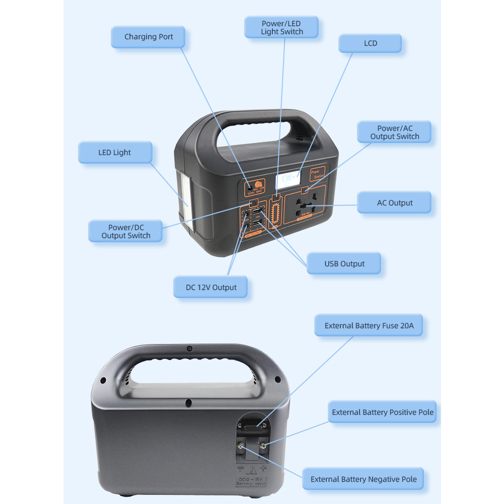 پاوراستیشن 150 وات مدل EG-008pb  ظرفیت 40000 میلی‌آمپرساعت