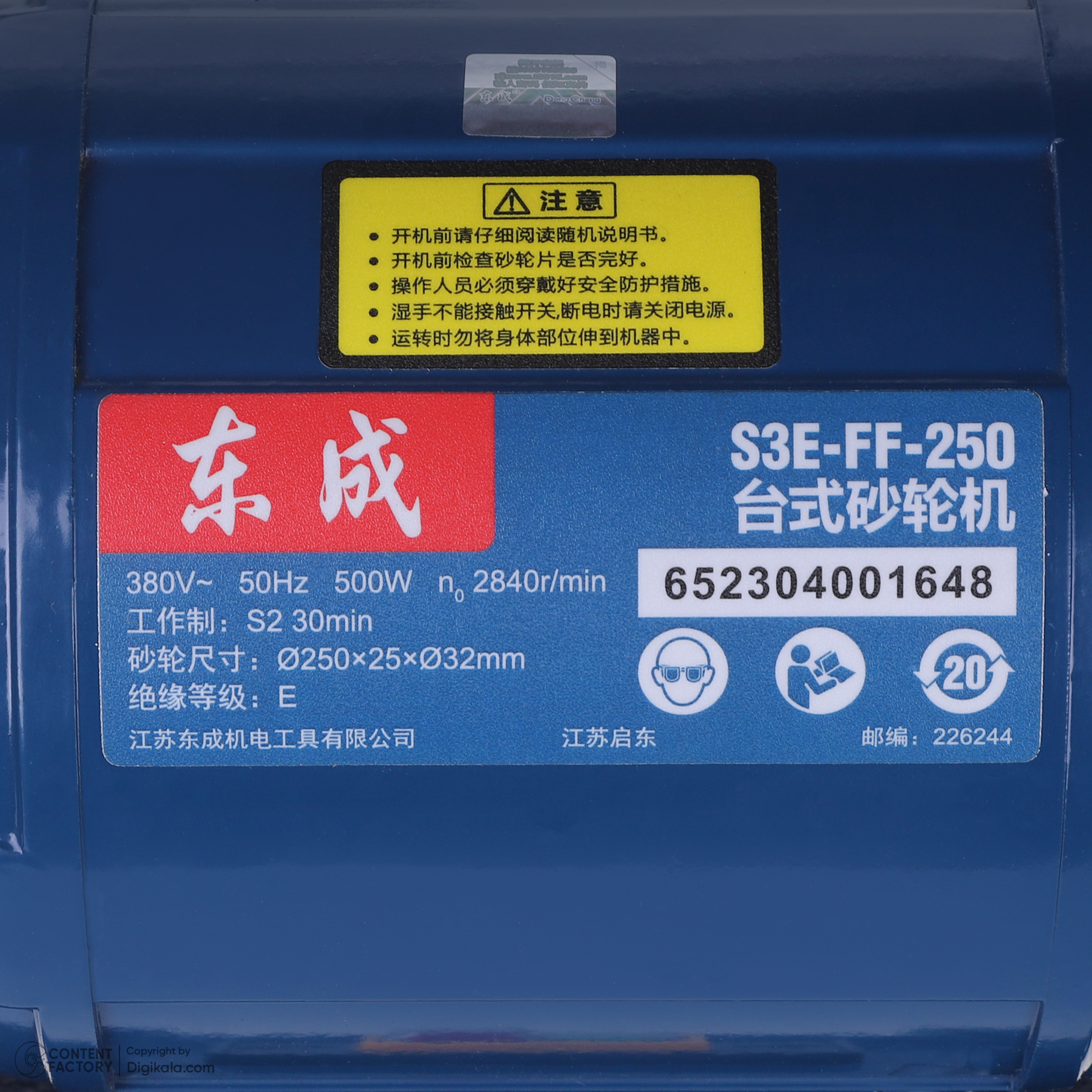 سنگ سنباده رومیزی 25 میلیمتری 500 وات دانگ چنگ مدل D3SE250-s3e-ff-250