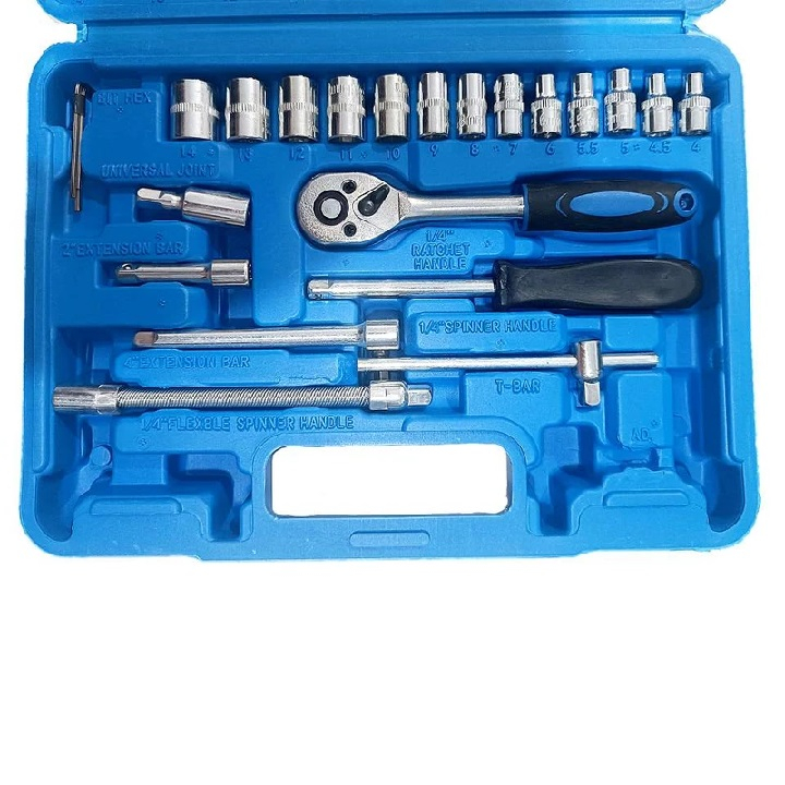 جعبه بکس و پیچ گوشتی 1/4 اینچ مجموعه 53 عددی