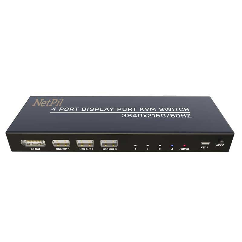 کی وی ام سوئیچ 4 پورت DisplayPort نت پیل مدل DK401