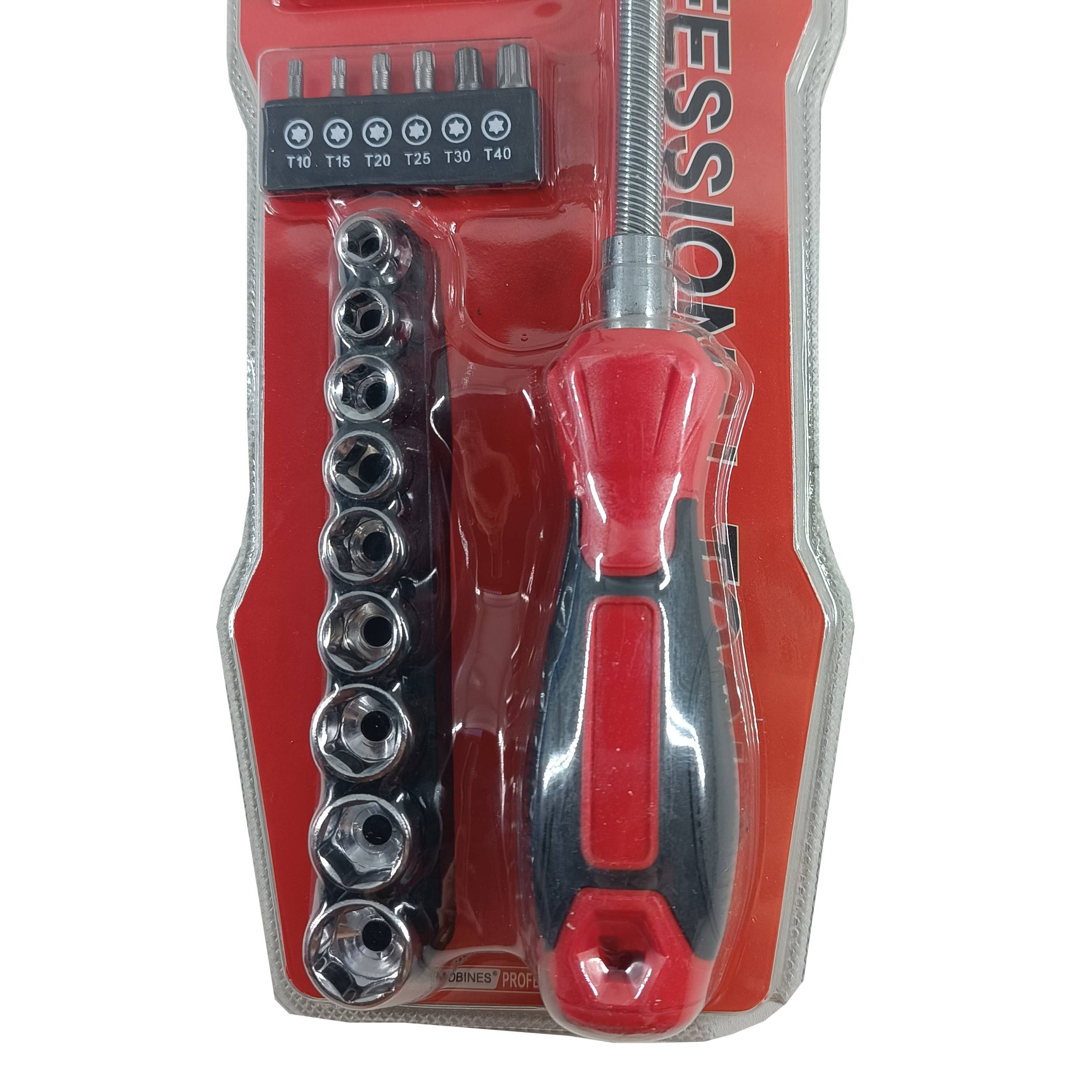 پیچ گوشتی بیت ستاره ای موبینس کد 6028 بسته 23 عددی